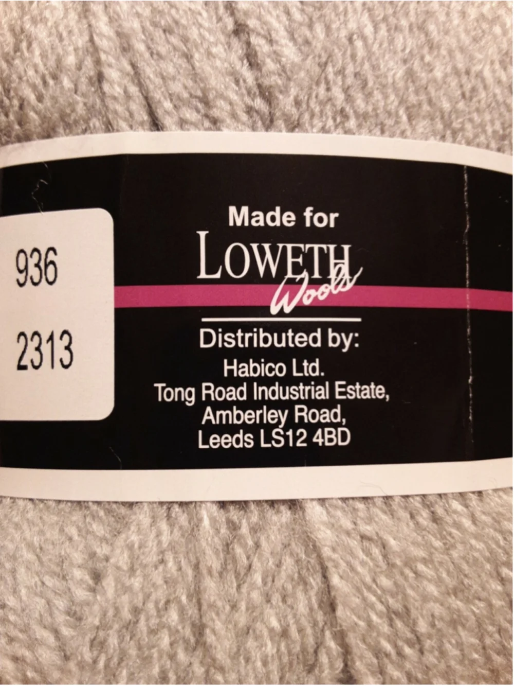 Olympus Double Knitting 100g 100% acrylic Loweth Wools Light Grey Shade #936 4mm